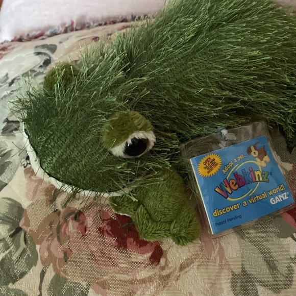 GANZ STUFFED GECKO LIZARD NWT WEBKINZ COLLECTION #HM186 COLLECTIBLE CONDITION - Picture 3 of 9